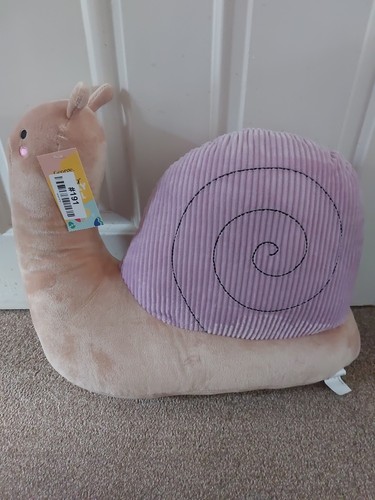 Cute plush snail toy - plush,
