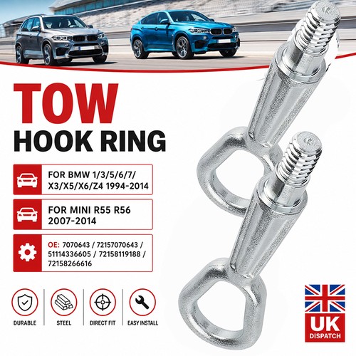 Silver bumper towing eye - bumper,