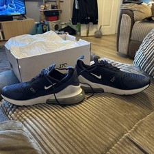 Boxed Nike Air Max 270 Midnight Navy Blue White Black AH8050-406