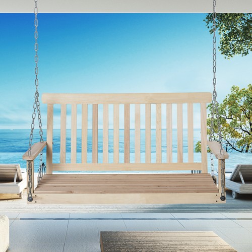Outdoor seater wooden swing - seater,