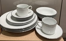 Royal Worcester Classic platinum dinner set Plates, Cups and saucers And  Bowls