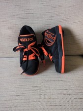 Heelys Roller Shoes / Trainers Kids UK Size 2 Orange And Black. Great Condition