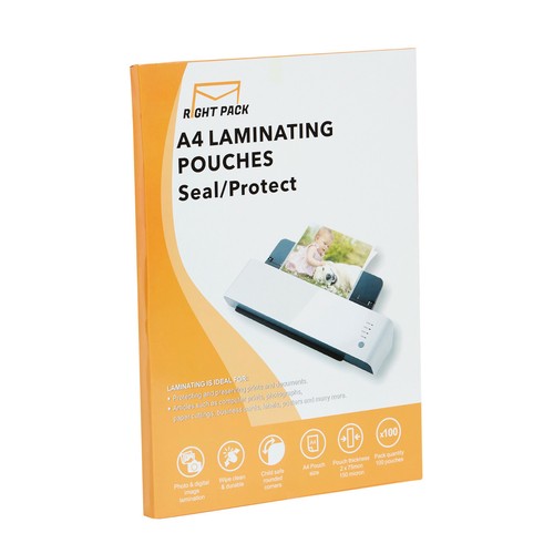 100 laminating pouches - x, a4