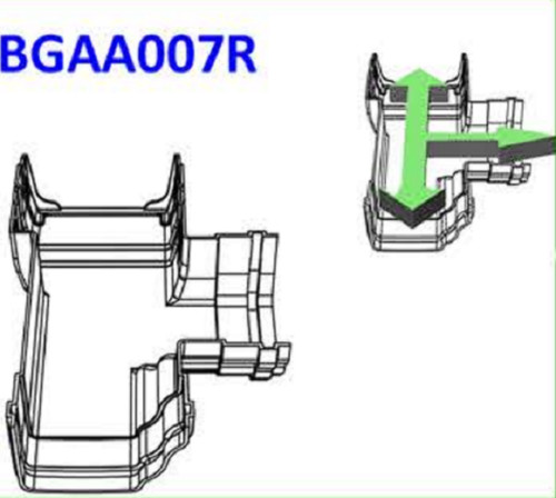 Bgaa007 165mm inline 90 - -, +