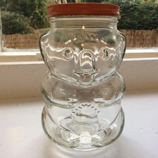 Vintage Glass Koala Bear Jar