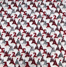 Red Gonk 100% Cotton Fabric