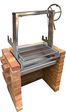 Santa Maria Stainless Built in Brick BBQ DIY Grill Kit with Argentinian Heights