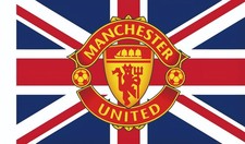 Manchester United Football club flag. 5ft x 3ft. UNION JACK FLAG