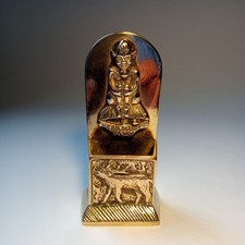 Vintage Brass Cornish "Pisky" Pixie Matchstick Holder Striker By Elpec c1920's