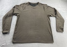 Rohan Microrib Stowaway V-Neck Sweater Size Large XL Men's Khaki