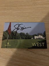 Jack Nicklaus & Lee Westwood Signed Scorecards