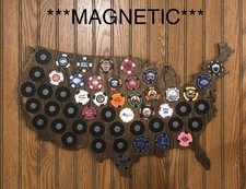 USA Map Magnetic Poker Chip