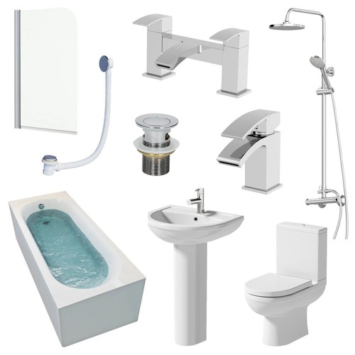Complete bathroom suite 1700mm - complete,