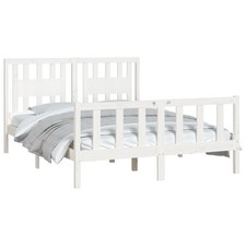 Bed Frame with Headboard Solid