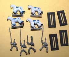 Warhammer - High Elf - 4x Classic Metal High Elf Silver Helms #A