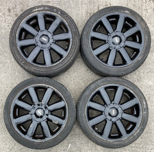 Mini R50 R52 R53 Alloy Wheel Set & Free Tyres 17" 7Jx17H2 6769411 6769412 Black