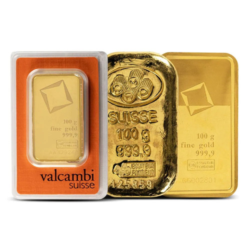 100 gram gold bar secondary - 100,