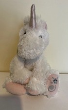 Russ Shining Stars White Sparkly Unicorn Soft Toy 9” Plush