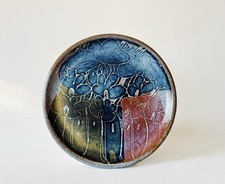 Studio Pottery Diana Worthy 27cm Dinner Plate Stoneware Crich Pottery