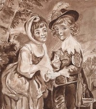 YOUNG BOY & GIRL VICTORIAN