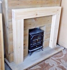 PINE CHUNKY FIRE SURROUND