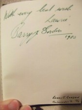 The Estate Agents Softly Softly BARRY J GORDON hand signed page