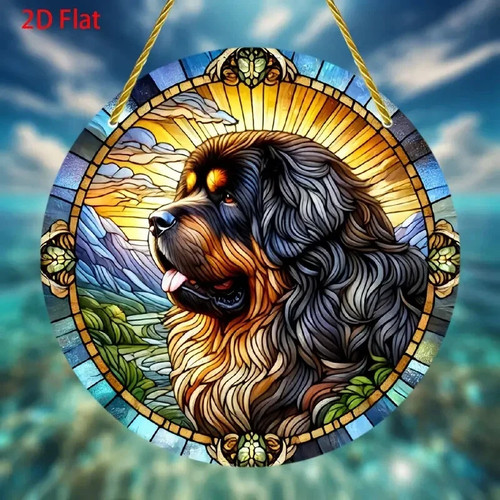 Tibetan mastiff dog art panel - art,