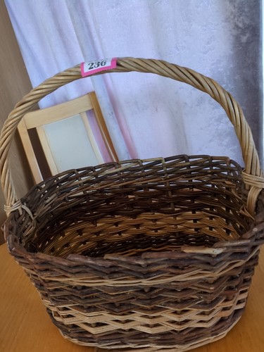 Wicker shopping storage - wicker, two