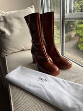 Miista - Carlota Clay - ankle/calf length mid tan leather boots