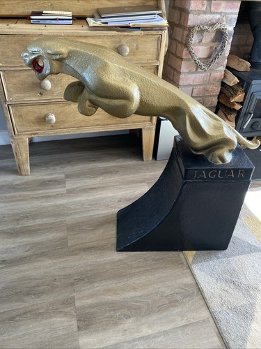Leaping jaguar mascot - leaping,