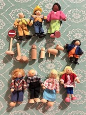Wooden Dolls toy House Furniture Family Figures Animals Bundle joblot MIX
