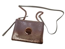 Mimco Mesh Clutch Rose Gold