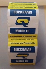 DUCKHAMS OIL ROLL OF 20