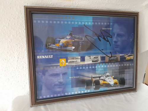Signed framed photo of - framed,