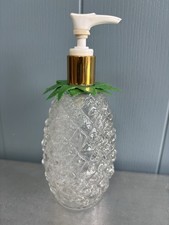 Vintage Glass Pineapple Dispenser 1970's Rare In Good Working Order