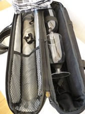 Wine bottle cooler bag with 2