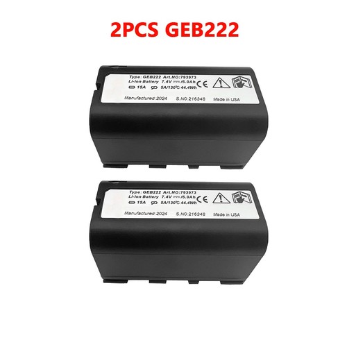 2pcs geb222 battery for - for, leica