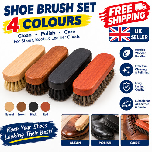 Shoe shine brush set - shine,