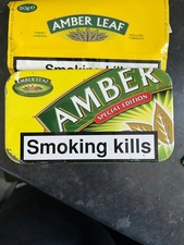 Amber Leaf Special Edition 50g Tobacco Tin Collectable Rare No Longer Produced