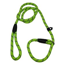 Slip Rope Dog Lead 1.8m Green, One-Size-Fits-All, Slip-On Rope Leash