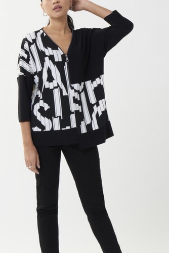 Joseph ribkoff black white - ribkoff, top