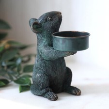 Resin Bronze Mouse Tealight