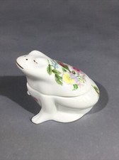 Aynsley Bone China “ Wild Tudor “ Animal Trinket Box - Frog