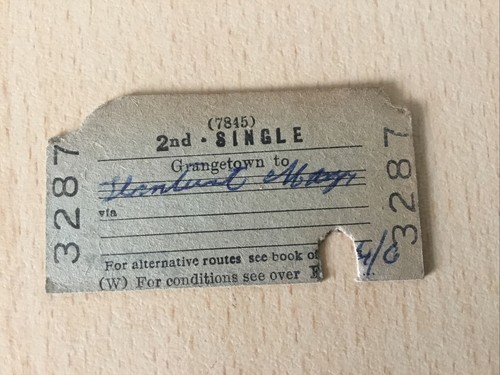 Railway ticket - b,t,c,, (