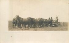 C-1910 Farm Agriculture Horse Drawn Equipment RPPC Photo Postcard 22-8710