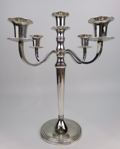 Silver plated candelabra 5 - silver, candelabra.