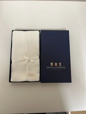 Gieves & Hawkes White Linen Handkerchief CG SA5