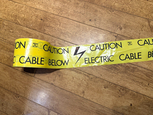 Yellow underground warning - yellow,