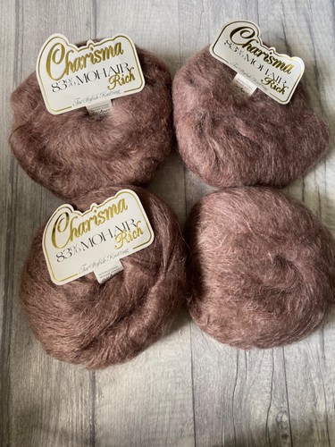 Brown mohair wool charisma - brown,