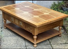 This is an outstanding flagstone large coffee table. Barker and Stonehouse